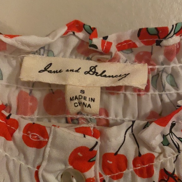 Cherry printed summer top - Picture 3 of 3